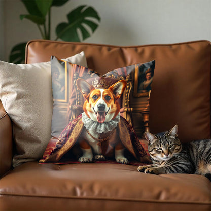 Vintage Dog Throw Pillow