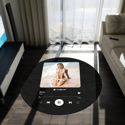 Custom Round Spotify Rug