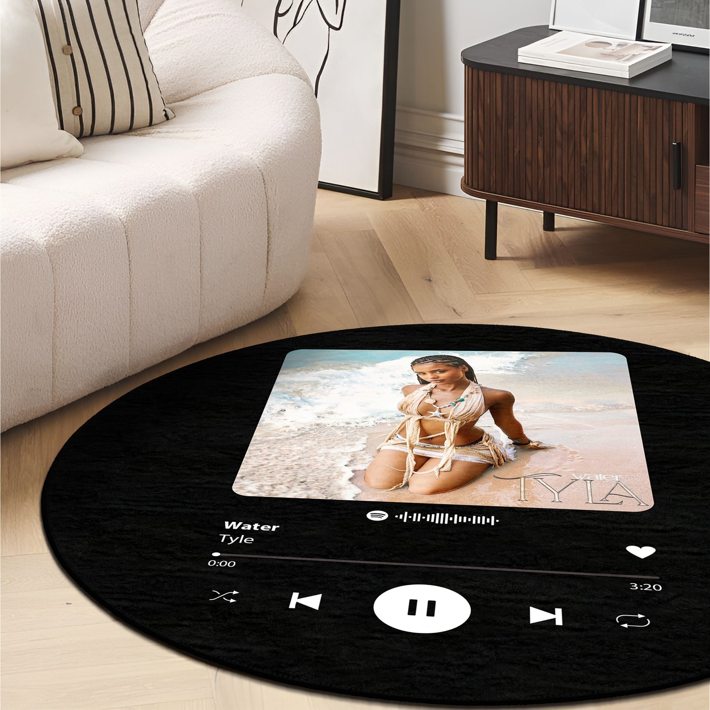 Custom Round Spotify Rug