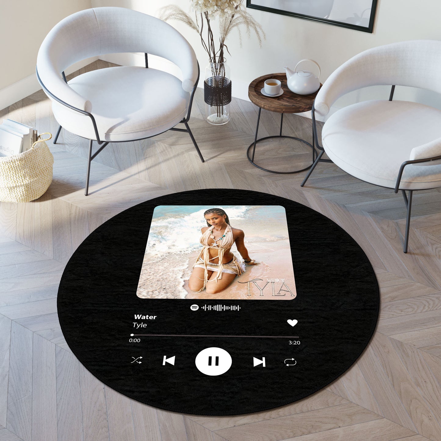 Custom Round Spotify Rug