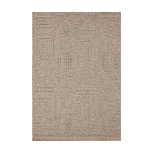 Fava Beige Machine Woven Rug