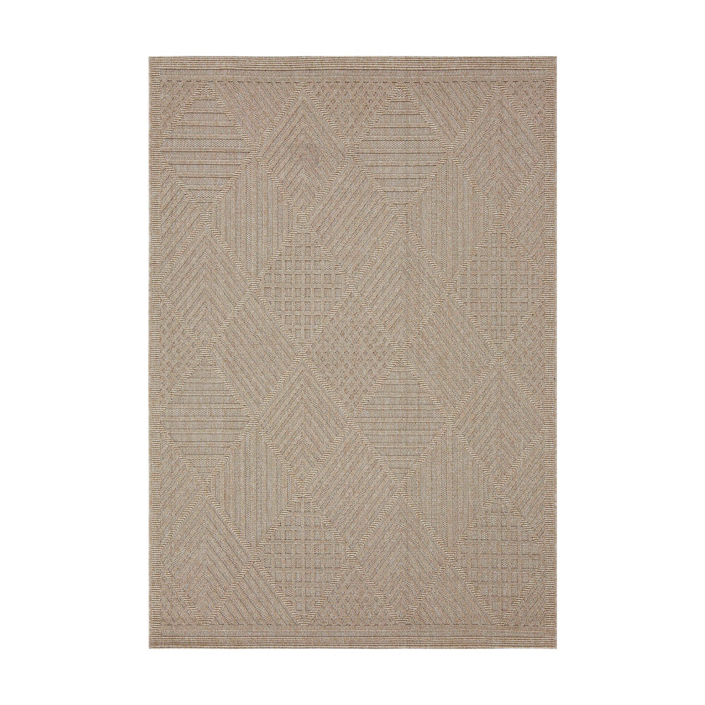 Fava Beige Machine Woven Rug