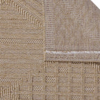 Fava Beige Machine Woven Rug