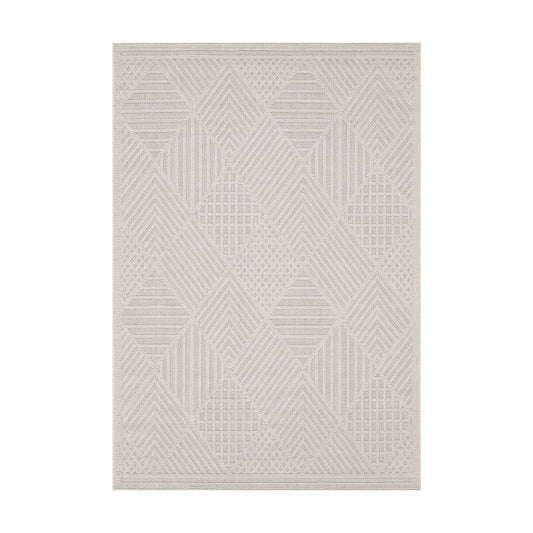 Fava White Machine Woven Rug