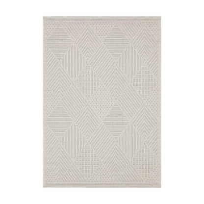 Fava White Machine Woven Rug