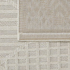 Fava White Machine Woven Rug