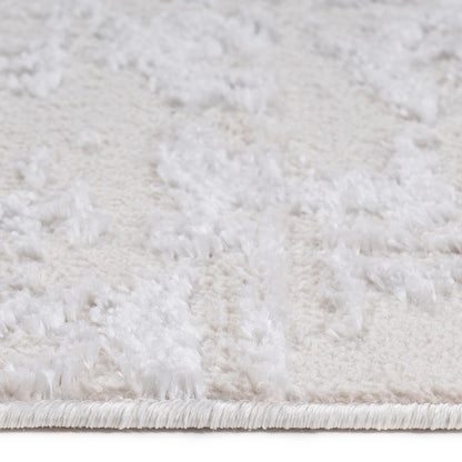 Pulse White Machine Woven Rug