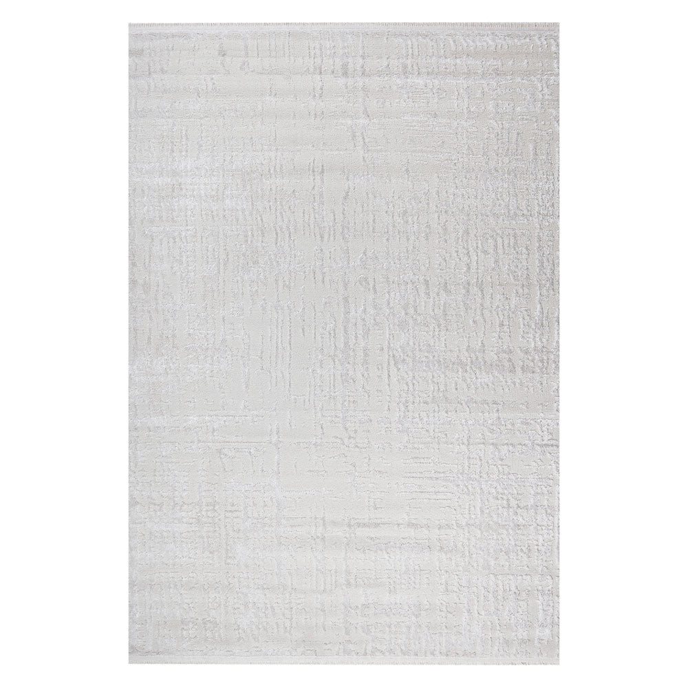 Pulse White Machine Woven Rug