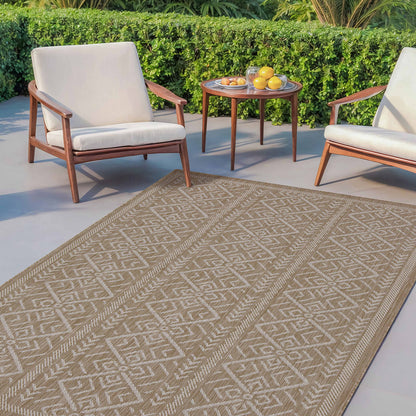 Brisk Beige Machine Woven Rug