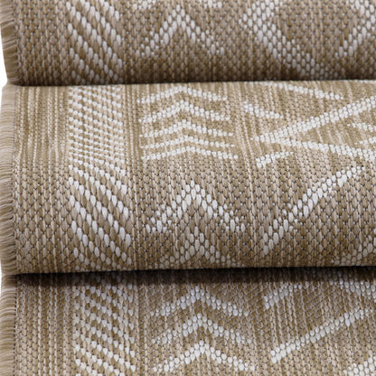 Brisk Beige Machine Woven Rug