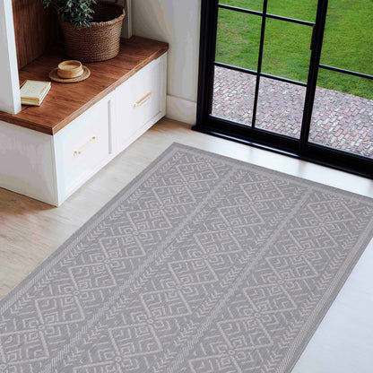 Brisk Grey Machine Woven Rug