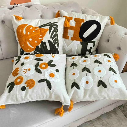 Punch Embroidered Pillowcase Set