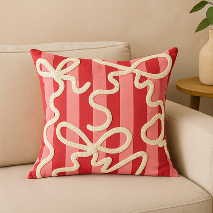 Punch Pink Bow Pillowcase