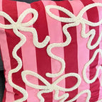 Punch Pink Bow Pillowcase