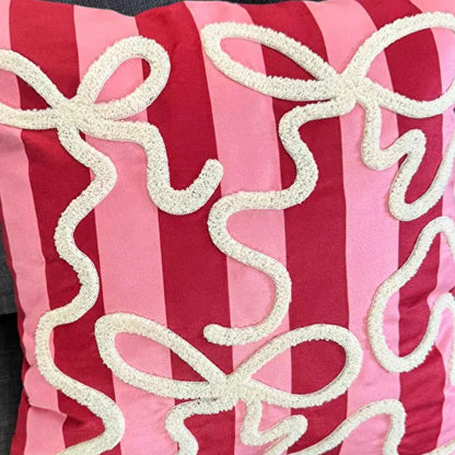 Punch Pink Bow Pillowcase