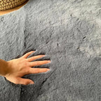 Anthracite Rabbit Plush Rug Flashrug