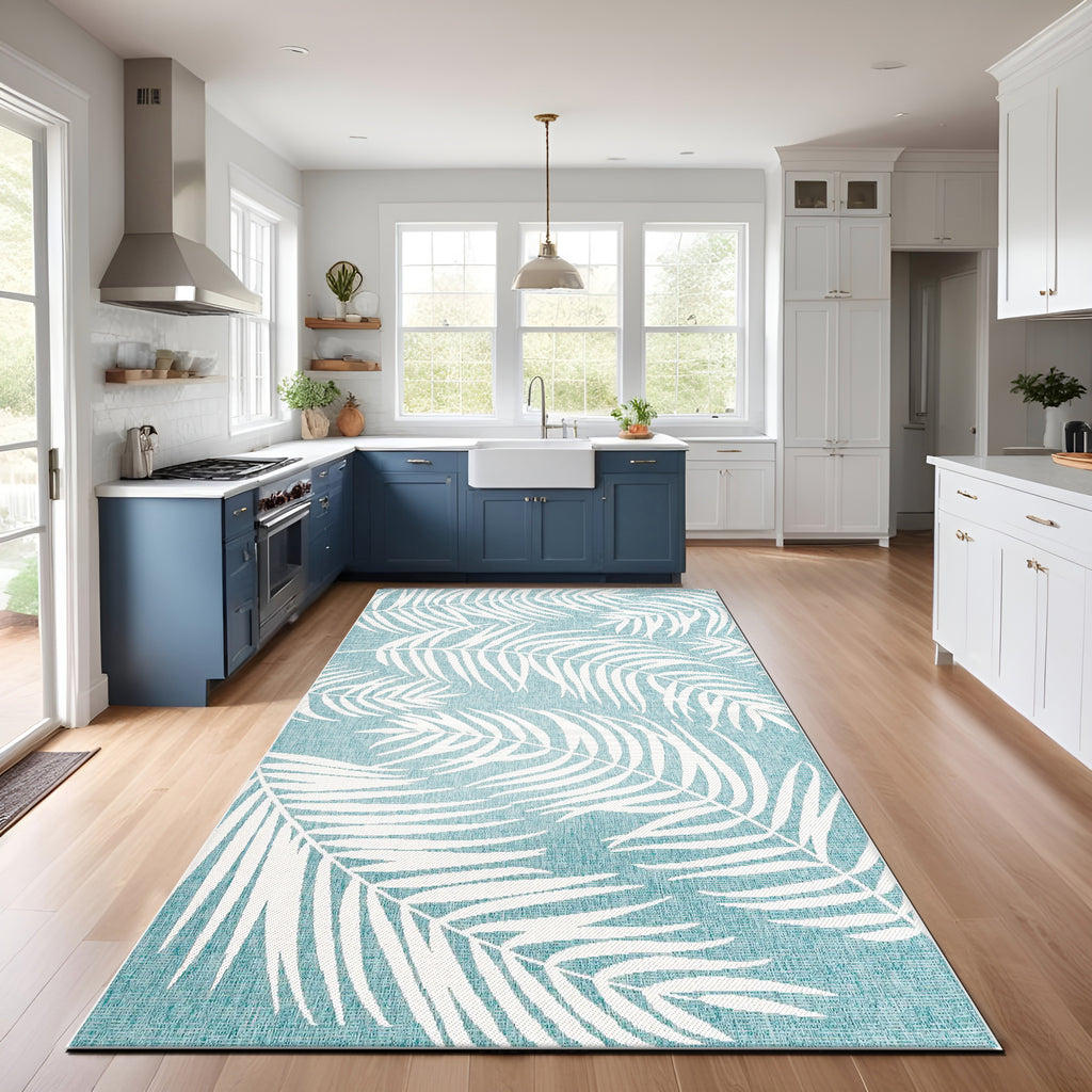 Blue Rug Kitchen Rug Athens Blue Area Rug, Washable Rugs, Kitchen Rugs, Kitchen Decor Rug ...