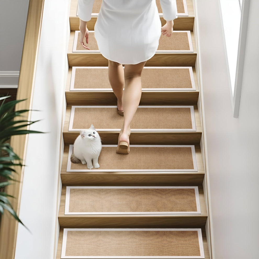 Stepra Stair Treads Rug, Non Slip Stair Treads 8x30, Washable Indoor ...