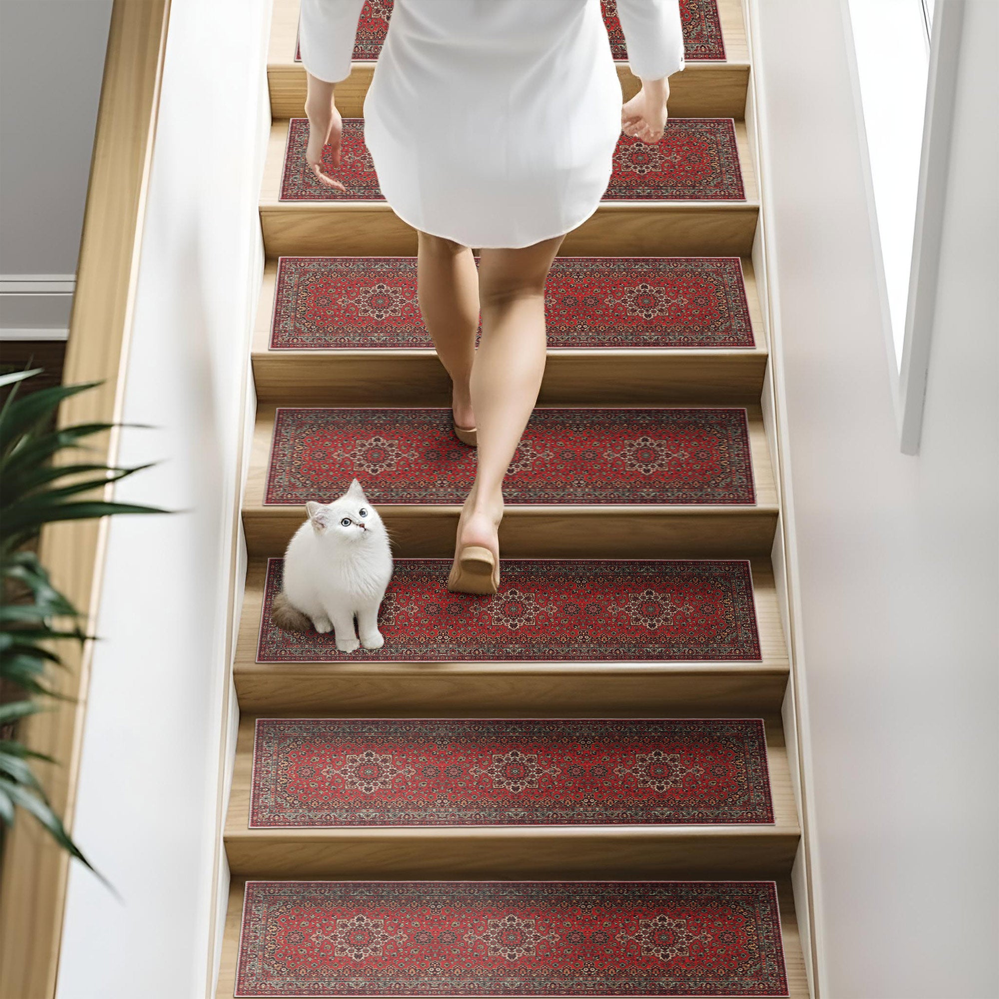 Zytrex Stair Treads Rug, Non Slip Stair Treads Rug 8